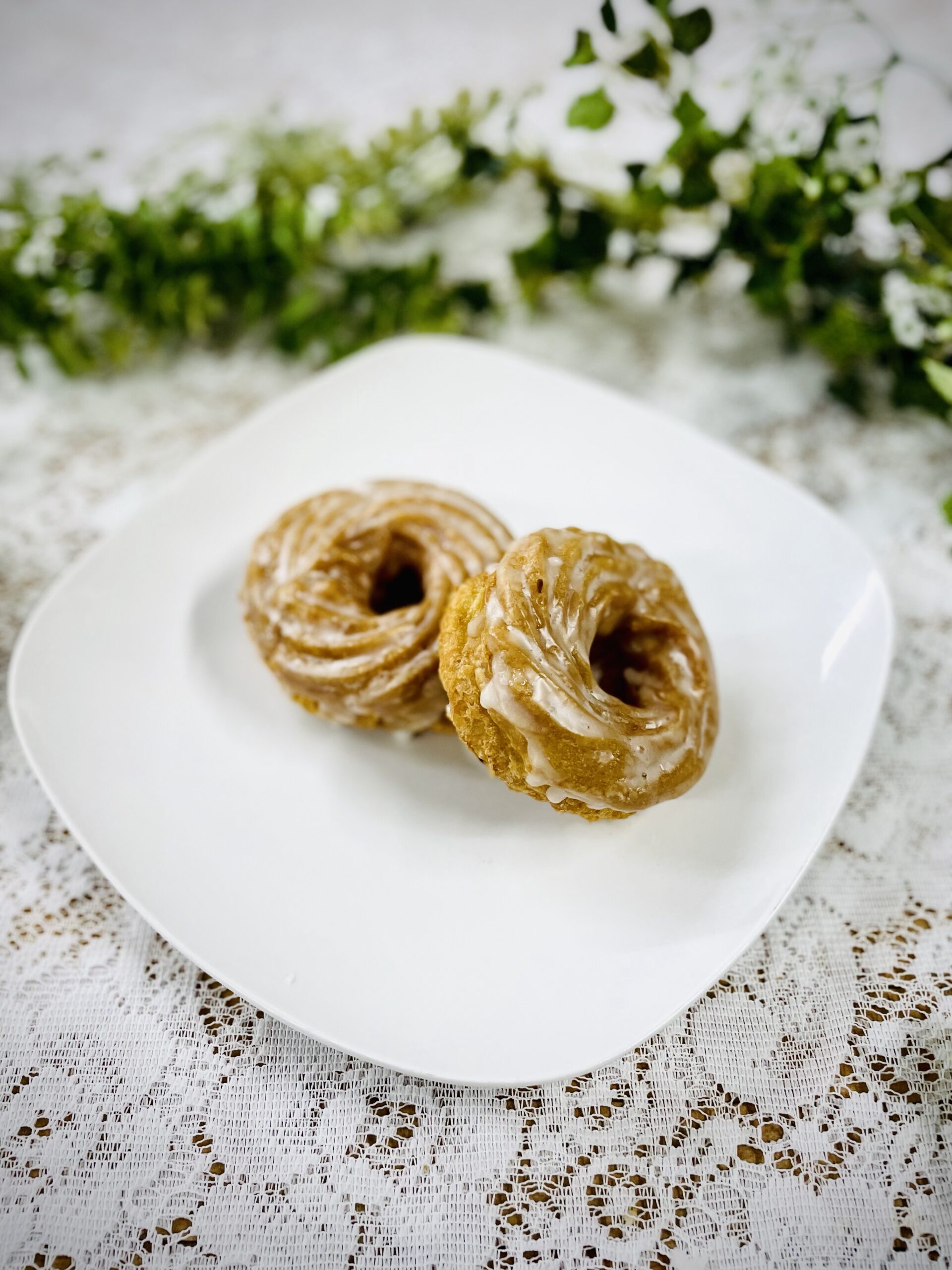 Glazed French Cruller Donut
