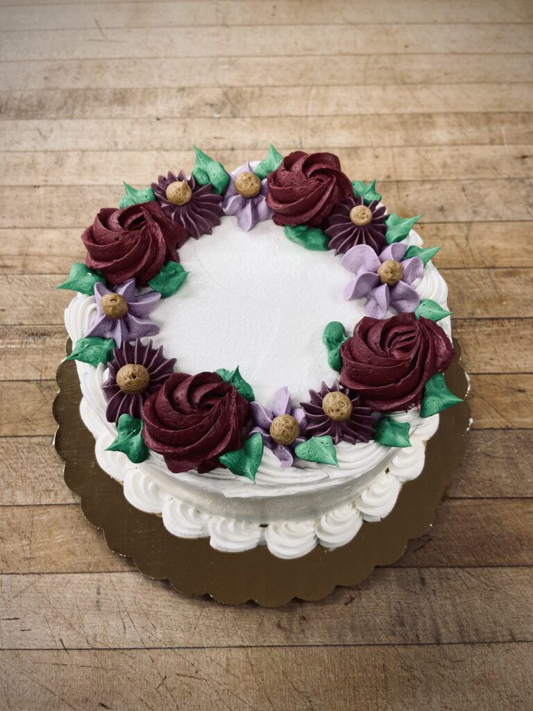 Cake with flowers design
